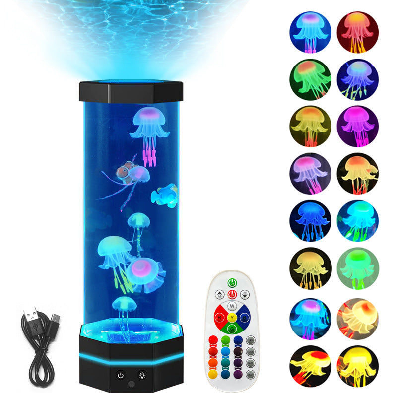 Lámpara de lava de medusas Aquatic Glow™