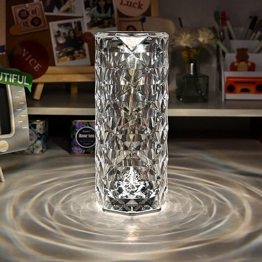 Lámpara táctil de cristal