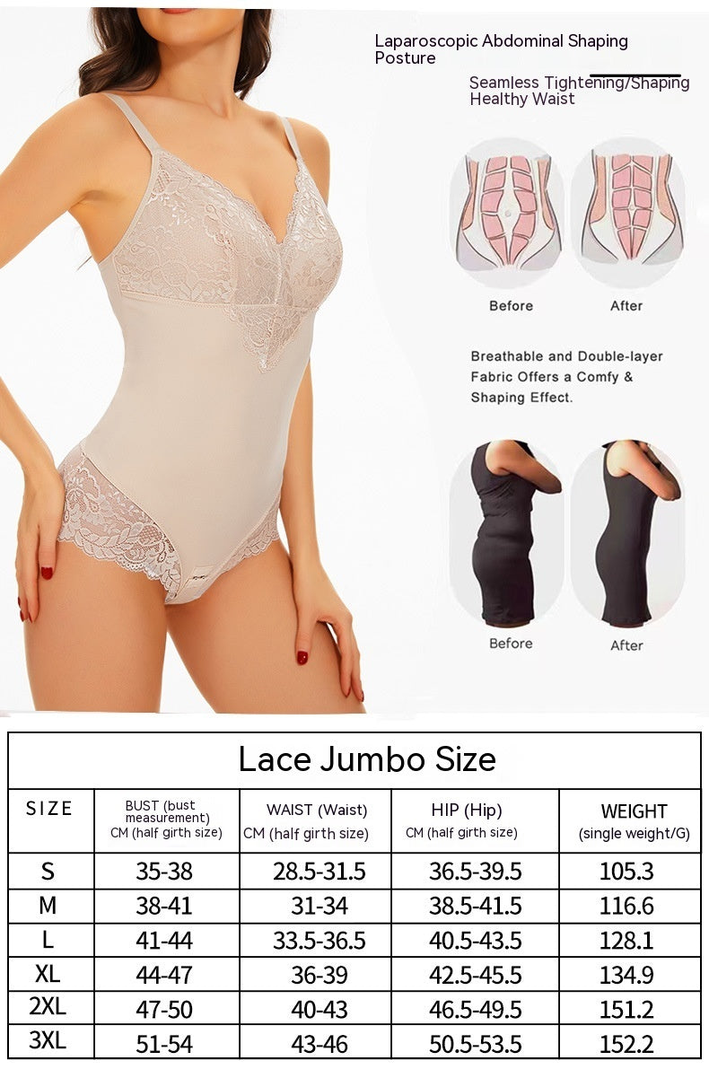 LaceSculpt Glow Lace Shapewear Bodysuit