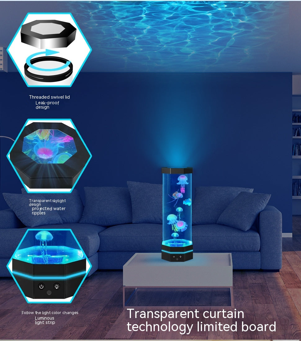 Lámpara de lava de medusas Aquatic Glow™
