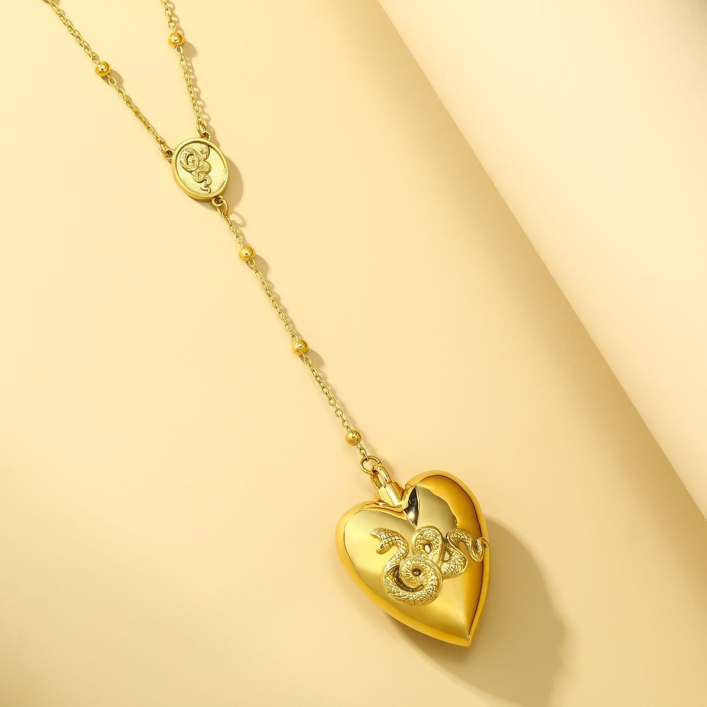 Heart Charm Spoon Necklace