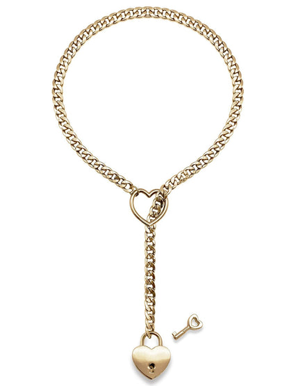 LuxeBond Charm Lock & Key Intimacy Chain