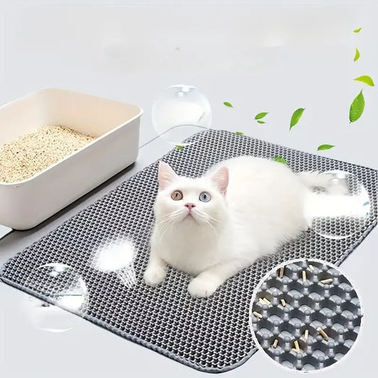 Waterproof EVA Double Layer Cat Litter Box Mat
