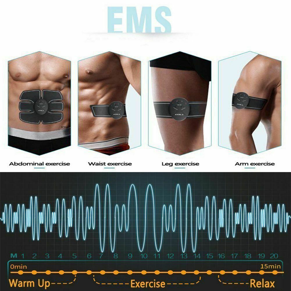 Elektrische Muscle Toner Maschine ABS Toning Gürtel Simulation Fat Burner Bauch Shaper