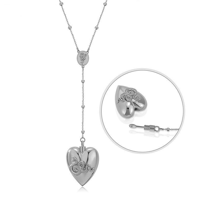 Heart Charm Spoon Necklace