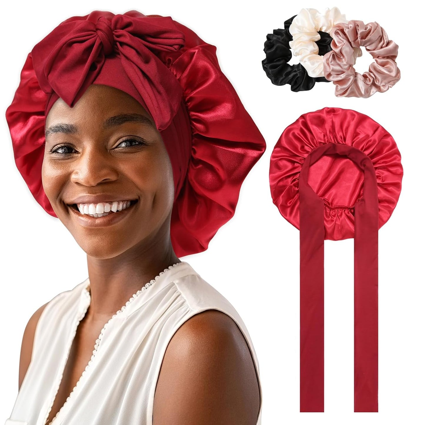 DreamCrown™ Silk Hair Bonnet