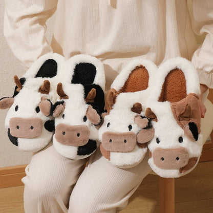 MooMoo Comforts Cozy Cow Slippers