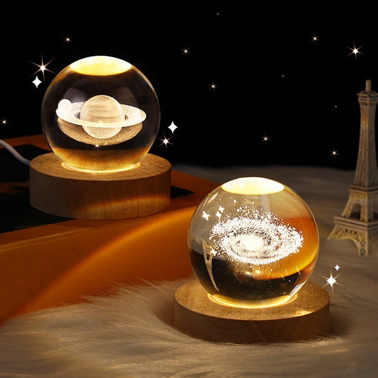 LumaSphere Crystal Ball Projection Light