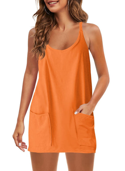 ActiveChic Sleeveless Sports Pocket Dress