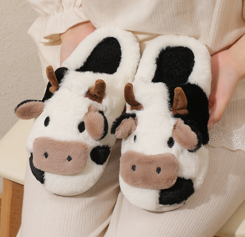 MooMoo Comforts Cozy Cow Slippers