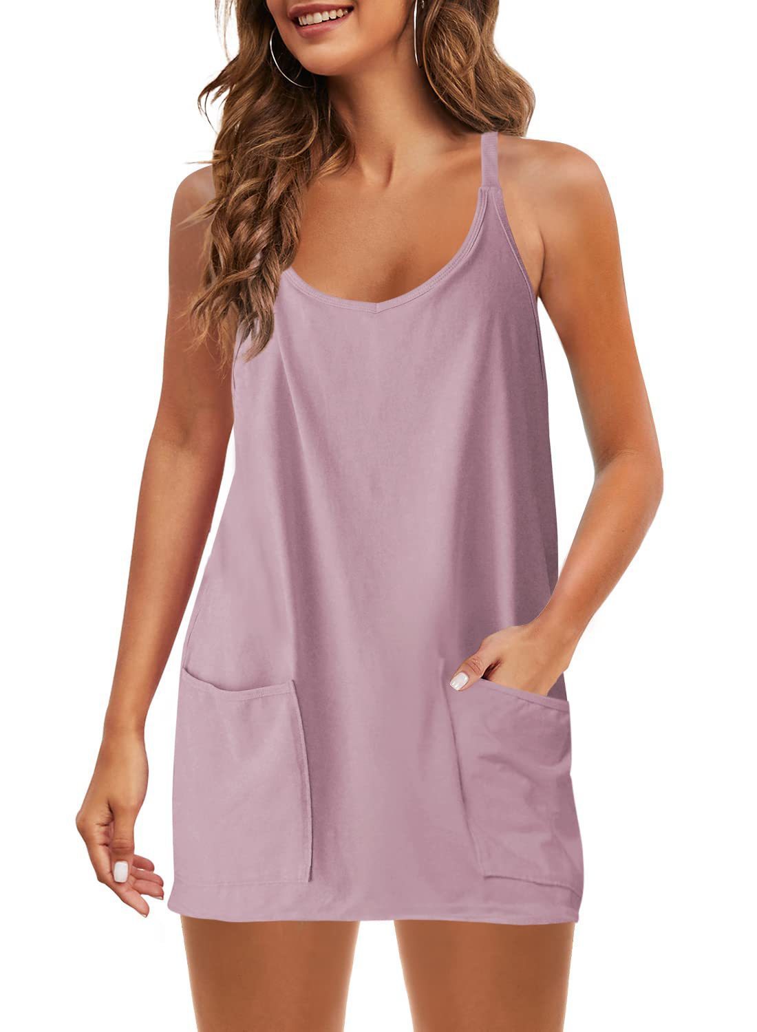 ActiveChic Sleeveless Sports Pocket Dress