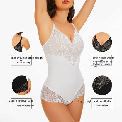 LaceSculpt Glow Lace Shapewear Bodysuit