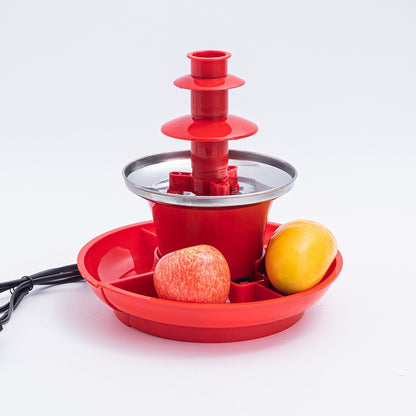 Self-contained Fruit Plate Three-layer Chocolate Fountain Driving Machine Melted Chocolate