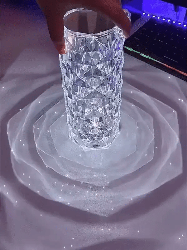 Lámpara táctil de cristal